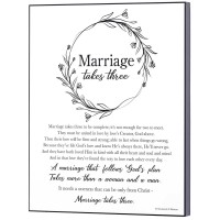 2pk -MARRIAGE TAKES THREE WALL D+â-ëCOR - (Pack of 2) 2pk -MARRIAGE TAKES THREE WALL D+â-ëCOR - (Pack of 2)