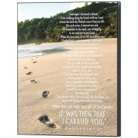 2pk -Wall Plaque Footprints 8x10 MDF - (Pack of 2)