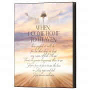 2pk -Wall Plaque When I Come Home To Heaven - (Pack of 2)