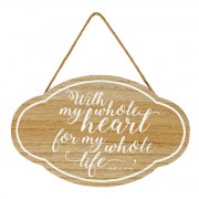 PLQWALL WITH MY HEART MDF 9 1/2x6 1/4 PLQWALL WITH MY HEART MDF 9 1/2x6 1/4