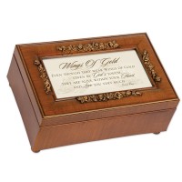 PETITE MUSIC BOX ROSETTE WINGS OF GOLD