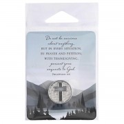 6pk -Pocket Coin Cross Do Not Be Anxious - Pack of 6 6pk -Pocket Coin Cross Do Not Be Anxious - Pack of 6
