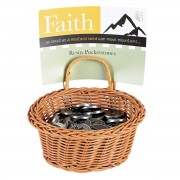 48pk -Pocket Stone Mustard Seed Cross Resin - Pack of 48