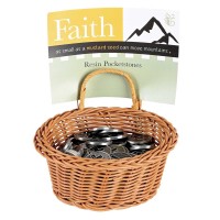 48pk -Pocket Stone Mustard Seed Cross Resin - Pack of 48 48pk -Pocket Stone Mustard Seed Cross Resin - Pack of 48