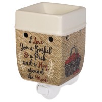 I LOVE YOU A BUSHEL AND A PECK BURLAP AP