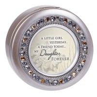 Music Box Round Jeweled Daughter
