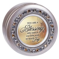 Blessing Round Jeweled Musical Box