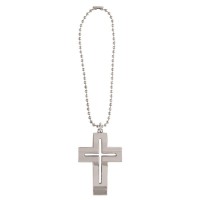 3pk -AUTO DANGLE THE HOPE CROSS MTL - Pack of 3