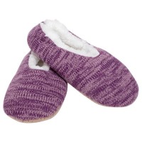 2pk -Women's Purple Knit Indoor Slipper - (Pack of 2)