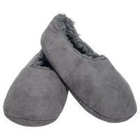 2pk -Men's Gray Non-Slip Indoor Slipper - (Pack of 2)