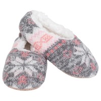 2pk -Pink Grey Nordic Snow Womens s - Medium - (Pack of 2)