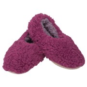 2pk -Women's Purple Plush Indoor Slipper - (Pack of 2) 2pk -Women's Purple Plush Indoor Slipper - (Pack of 2)