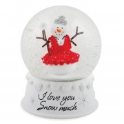 Snow Girl Princess I Love You Snow Globe Snow Girl Princess I Love You Snow Globe
