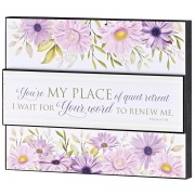 2pk -Stacked Wall Plaque My Place Of Quiet - (Pack of 2) 2pk -Stacked Wall Plaque My Place Of Quiet - (Pack of 2)