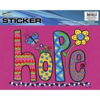 6pk -WINDOW STK-MYLAR-HOPE - Pack of 6 6pk -WINDOW STK-MYLAR-HOPE - Pack of 6