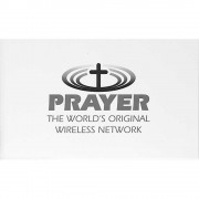 6pk -WINDOW STICKER-MYLAR-PRAYER - Pack of 6