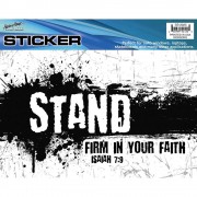 6pk -WINDOW STICKER-STAND FIRM - Pack of 6
