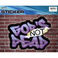 6pk -WINDOW STICKER-GOD'S NOT DEAD - Pack of 6 6pk -WINDOW STICKER-GOD'S NOT DEAD - Pack of 6