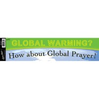 6pk -Bumper Sticker Global Warming How About - Pack of 6