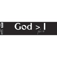 6pk -BUMP STK-MYLAR-GOD>1 JOHN 3:30 - Pack of 6
