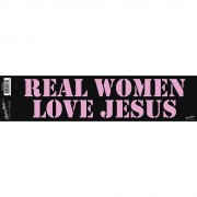 6pk -Bumper Sticker Real Women Love Jesus - Pack of 6 6pk -Bumper Sticker Real Women Love Jesus - Pack of 6