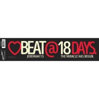6pk -BUMP STK-13X3"HEART-BEAT@18 - Pack of 6