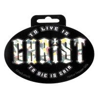 12pk -STICKER SM.HOLOGRAPHIC TO LIVE - Pack of 12