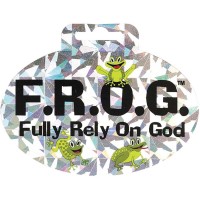 12pk -FROG SMALL HOLOGRAPH STICKER - Pack of 12