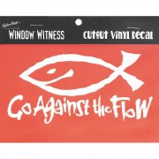 6pk -STICKER WINDOW-VINYL-GO AGAINS - Pack of 6