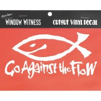 6pk -STICKER WINDOW-VINYL-GO AGAINS - Pack of 6