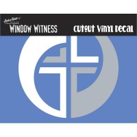 6pk -WINDOW STK-VINYL-SPLIT CIRCLE - Pack of 6