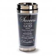 2pk -TRAV MUG SUCCESS IS FOUND IN GOD STNLS - (Pack of 2) 2pk -TRAV MUG SUCCESS IS FOUND IN GOD STNLS - (Pack of 2)
