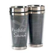 2pk -TRAV MUG FAITHFUL SERVANT STNLS STL - (Pack of 2) 2pk -TRAV MUG FAITHFUL SERVANT STNLS STL - (Pack of 2)