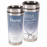 2pk -TRAV MUG NURSE-A CARING HEART STNLS STL - (Pack of 2) 2pk -TRAV MUG NURSE-A CARING HEART STNLS STL - (Pack of 2)