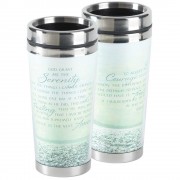 2pk -God Grant Me the Serenity Travel Mug - (Pack of 2)