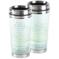 2pk -God Grant Me the Serenity Travel Mug - (Pack of 2)