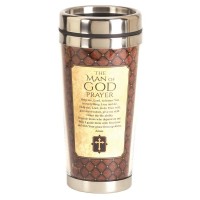 2pk -Travel Mug Man of God Prayer 16 oz - (Pack of 2) 2pk -Travel Mug Man of God Prayer 16 oz - (Pack of 2)