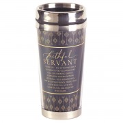 2pk -FAITHFUL SERVANT POEM TRAVEL MUG - (Pack of 2)