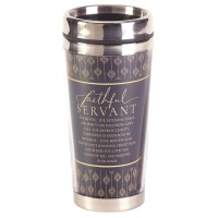 2pk -FAITHFUL SERVANT POEM TRAVEL MUG - (Pack of 2) 2pk -FAITHFUL SERVANT POEM TRAVEL MUG - (Pack of 2)
