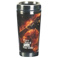 2pk -Travel Mug Football Play Hard Pray 16 oz - (Pack of 2) 2pk -Travel Mug Football Play Hard Pray 16 oz - (Pack of 2)