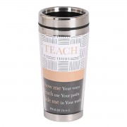 2pk -Travel Mug Teach Psalm 25:4-5 16 oz - (Pack of 2)