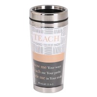 2pk -Travel Mug Teach Psalm 25:4-5 16 oz - (Pack of 2) 2pk -Travel Mug Teach Psalm 25:4-5 16 oz - (Pack of 2)