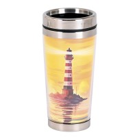 2pk -Travel Mug Lighthouse John 12:46 16 oz - (Pack of 2) 2pk -Travel Mug Lighthouse John 12:46 16 oz - (Pack of 2)
