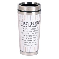 2pk -Travel Mug Brothers In Christ 16 oz - (Pack of 2) 2pk -Travel Mug Brothers In Christ 16 oz - (Pack of 2)