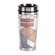 2pk -Travel Mug Faithful Servant 16 Oz - (Pack of 2)