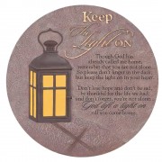 2pk -Bereavement Round Stepping Stone Plaque - (Pack of 2)