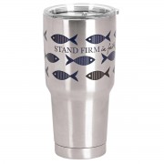 2pk -Tumbler Stand Silver Firm In Faith 30 Oz - (Pack of 2) 2pk -Tumbler Stand Silver Firm In Faith 30 Oz - (Pack of 2)