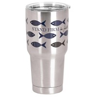 2pk -Tumbler Stand Silver Firm In Faith 30 Oz - (Pack of 2)