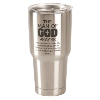 2pk -TMBLR MAN OF GOD PRAYER STNL STL 30OZ - (Pack of 2)