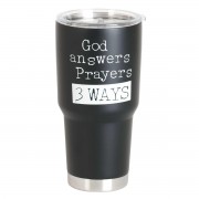 2pk -Tumbler God Answers Prayer Black 30 oz - (Pack of 2) 2pk -Tumbler God Answers Prayer Black 30 oz - (Pack of 2)